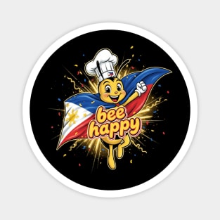 JOLLIBEE BEE HAPPY PHILIPPINE FLAG STICKER Magnet